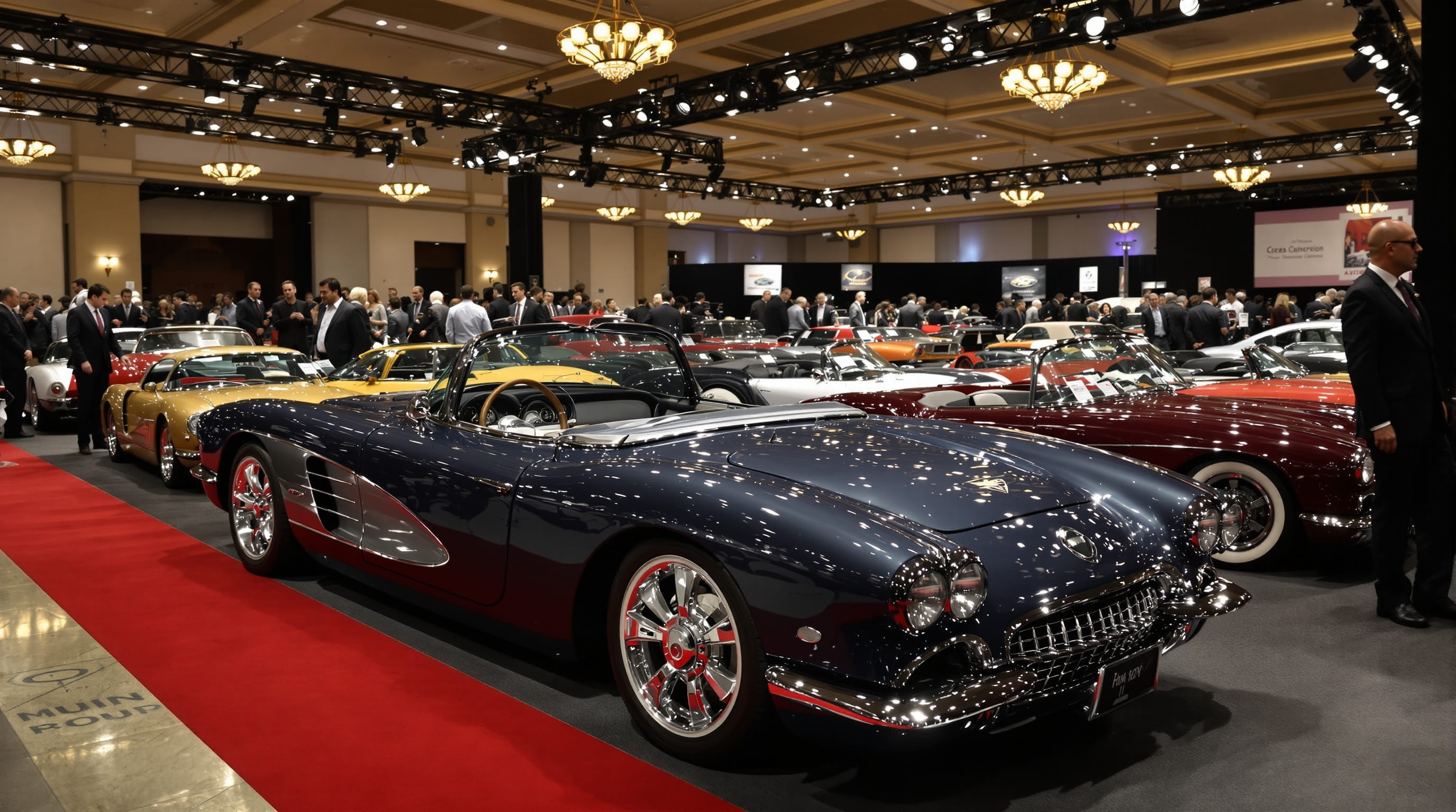 Luxury car auction event